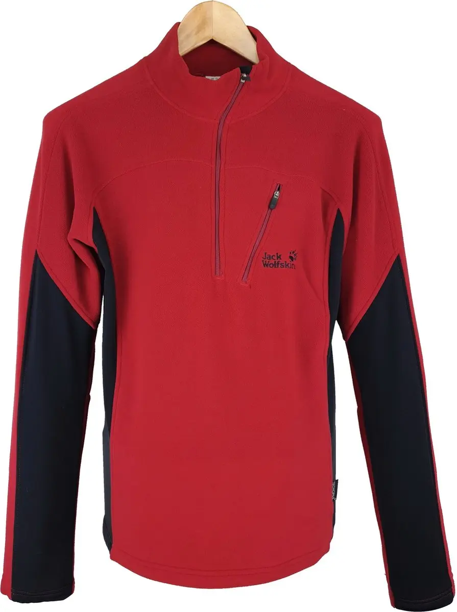Jack Wolfskin Dames Chill Factor Pull Dark Red Maat XL