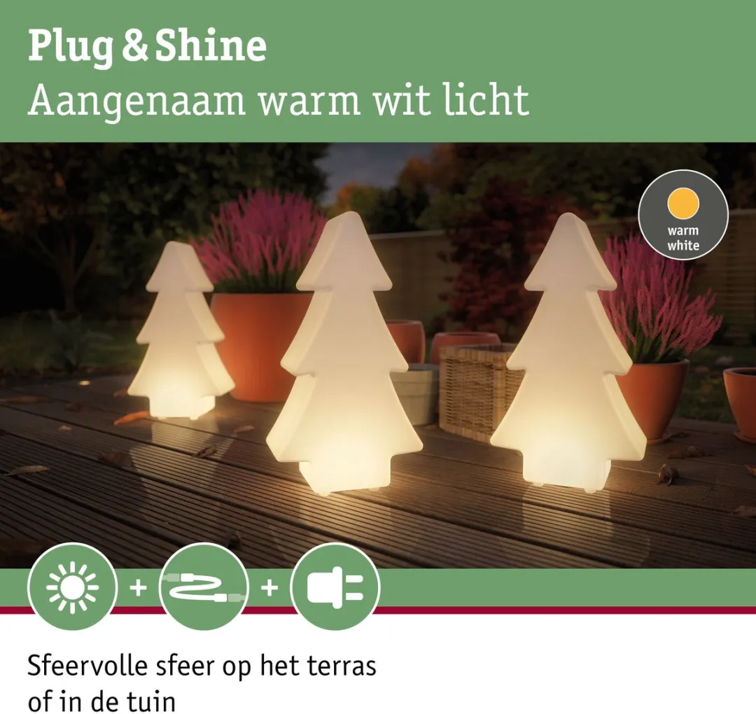 Paulmann Plug & Shine LED Lichtobject Tree IP67 2W