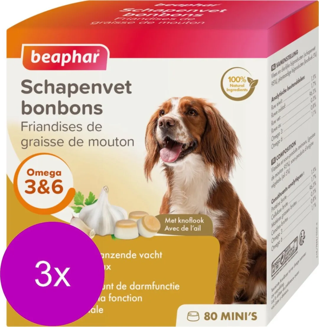 Beaphar Schapenvetbonbons Knoflook