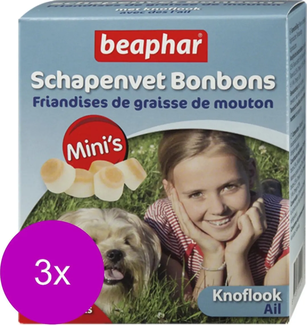 Beaphar Schapenvetbonbons Knoflook - 240 Stuks