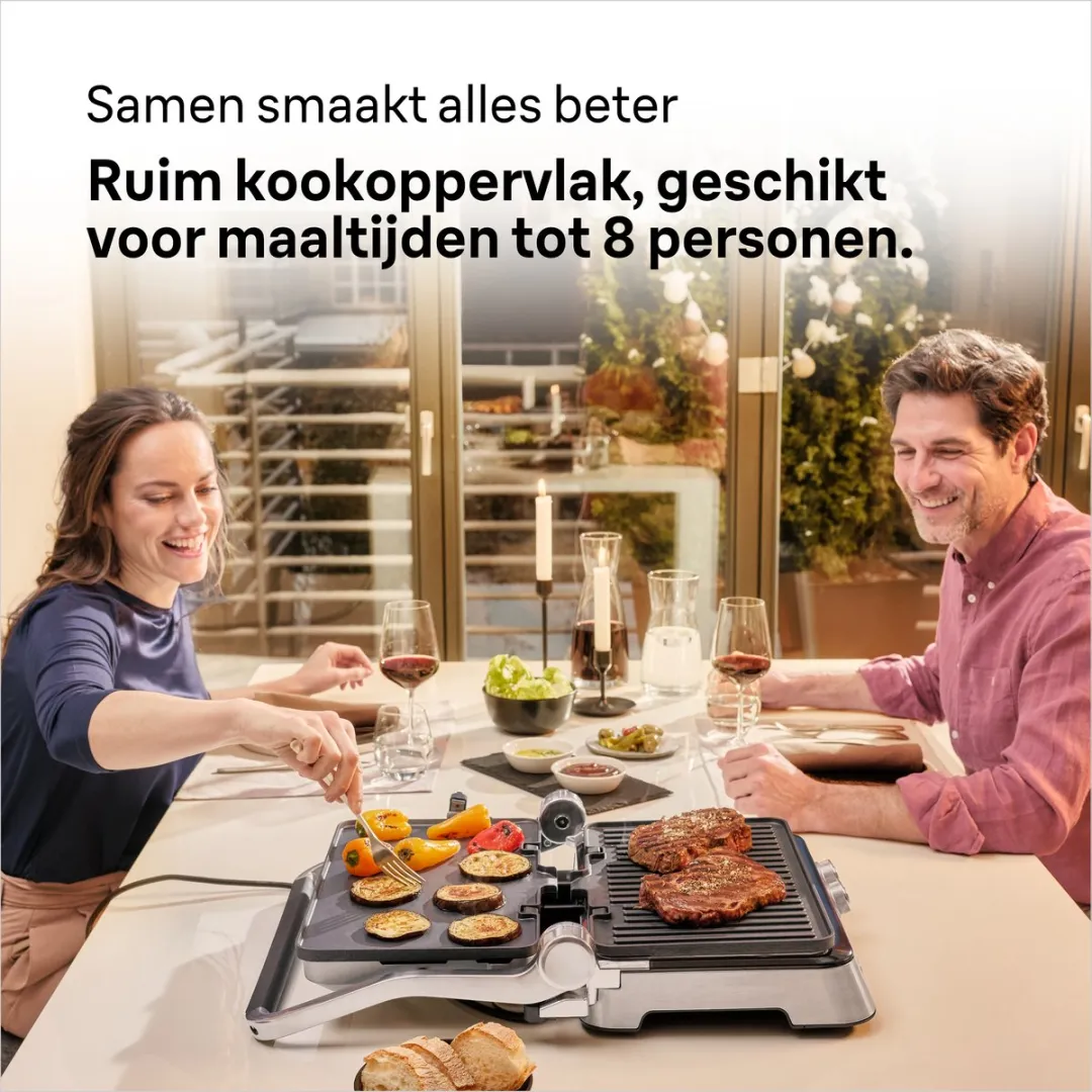 Braun MultiGrill 9 CG9043 Contactgrill - 2000W - 2 Platen