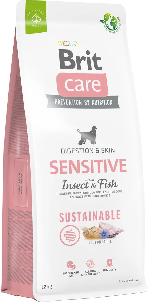 Brit Care Sustainable Sensitive Digestion & Skin Hondenvoer 3kg