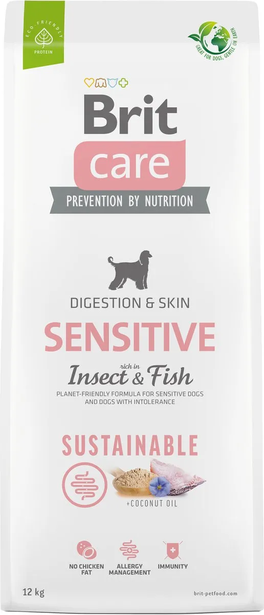 Brit Care Sustainable Sensitive Digestion & Skin Hondenvoer 3kg