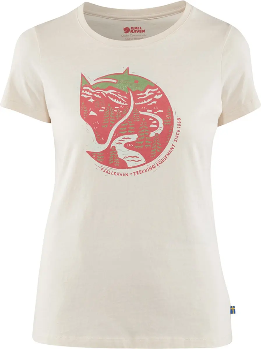 Fjällräven Arctic Fox T-shirt Met Korte Mouwen Wit M Vrouw