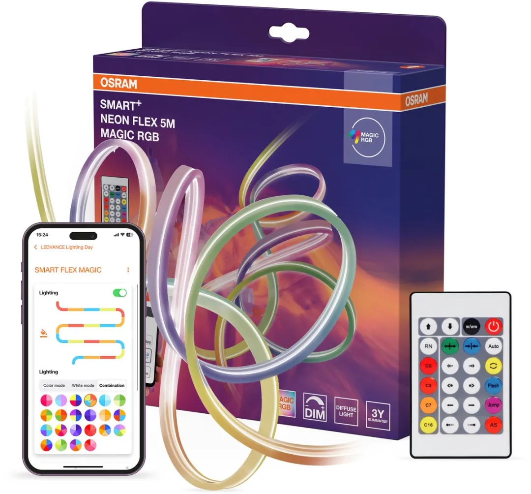 Osram Smart+ Wifi Neon Flex 5M RGB LED-strips - Wit