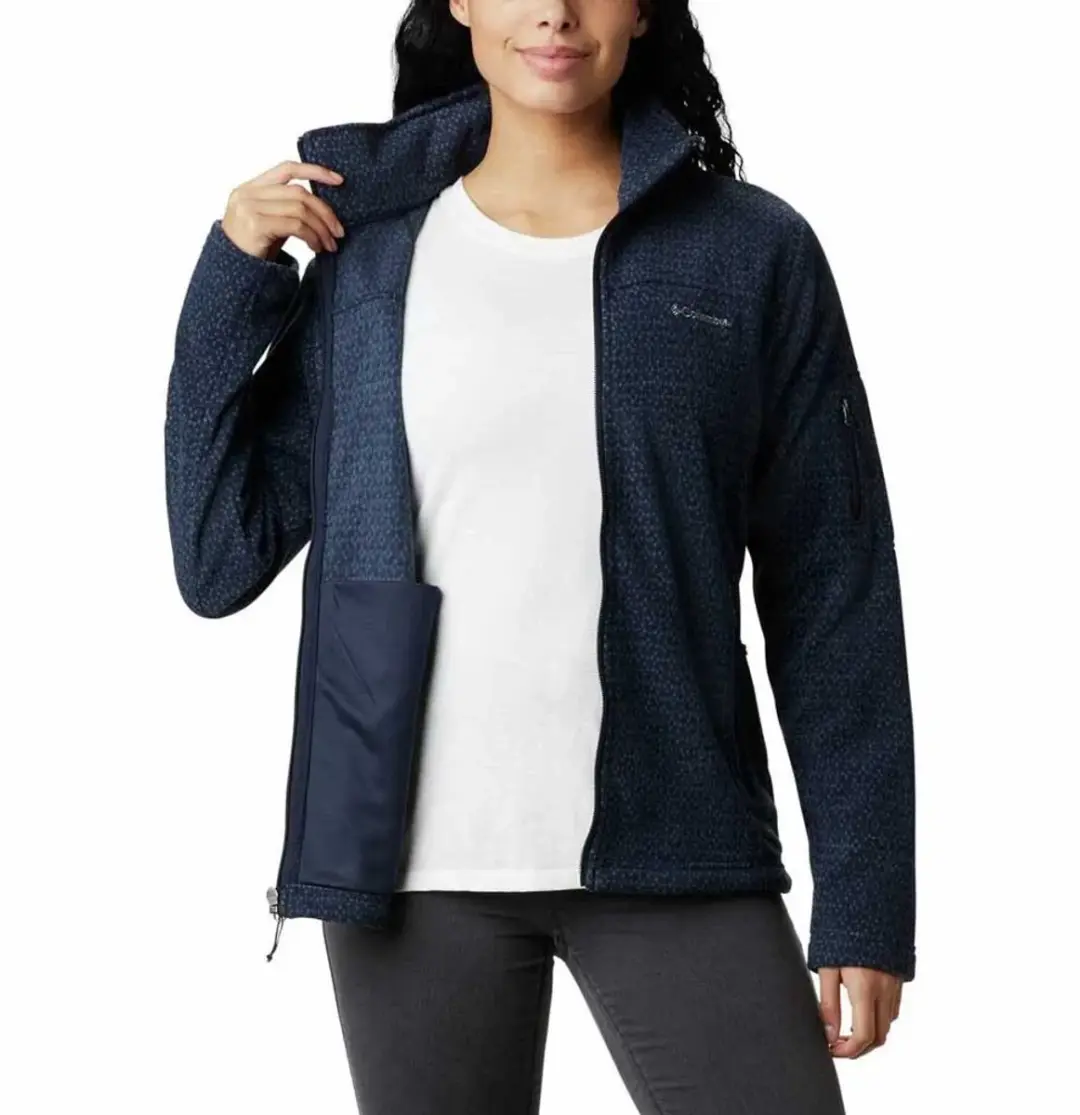 Columbia Fast Trek Printed Dames Jas - Dark Nocturnal - XS - afbeelding 5 van 5