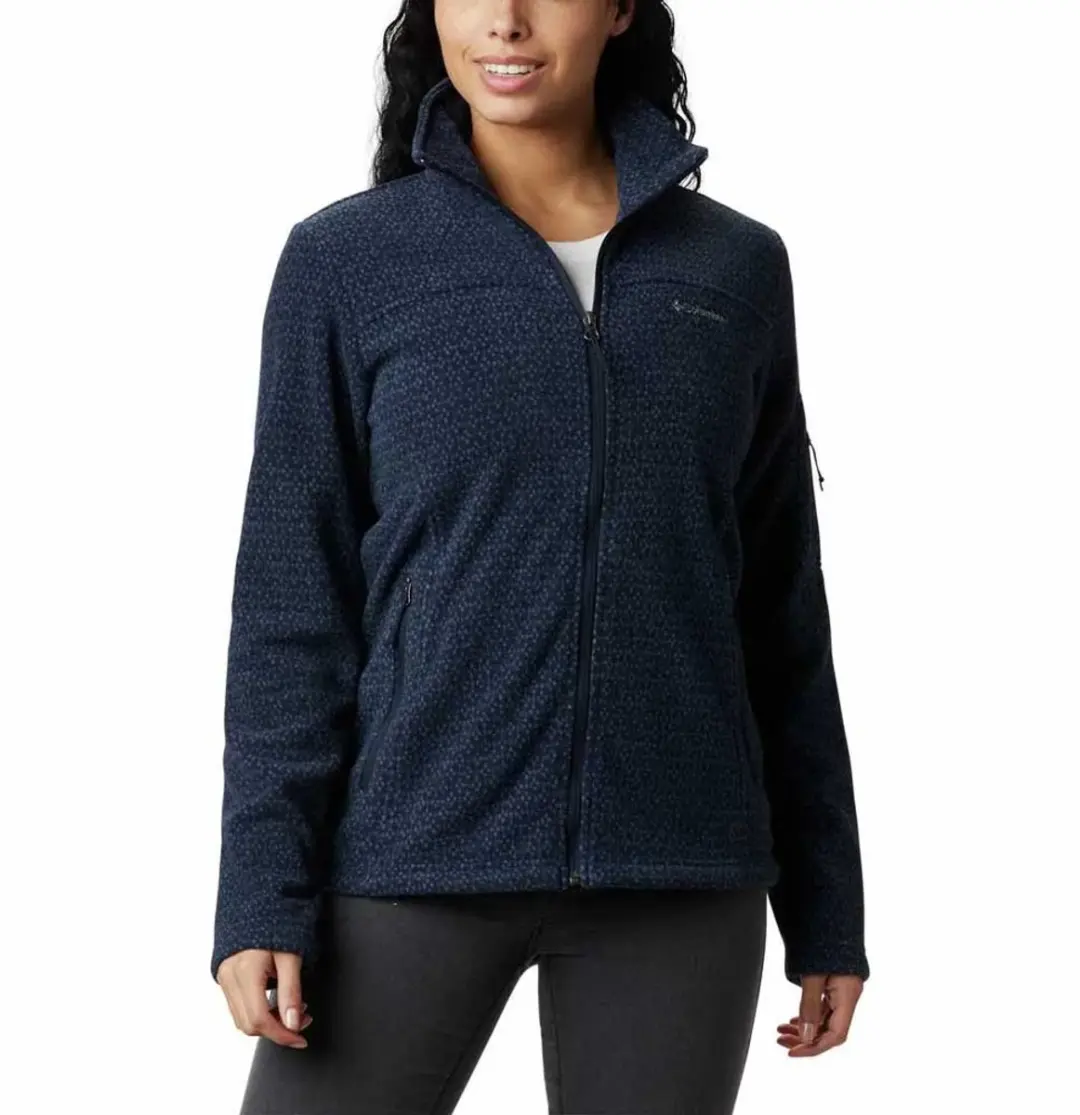 Columbia Fast Trek Printed Dames Jas - Dark Nocturnal - XS - afbeelding 4 van 5