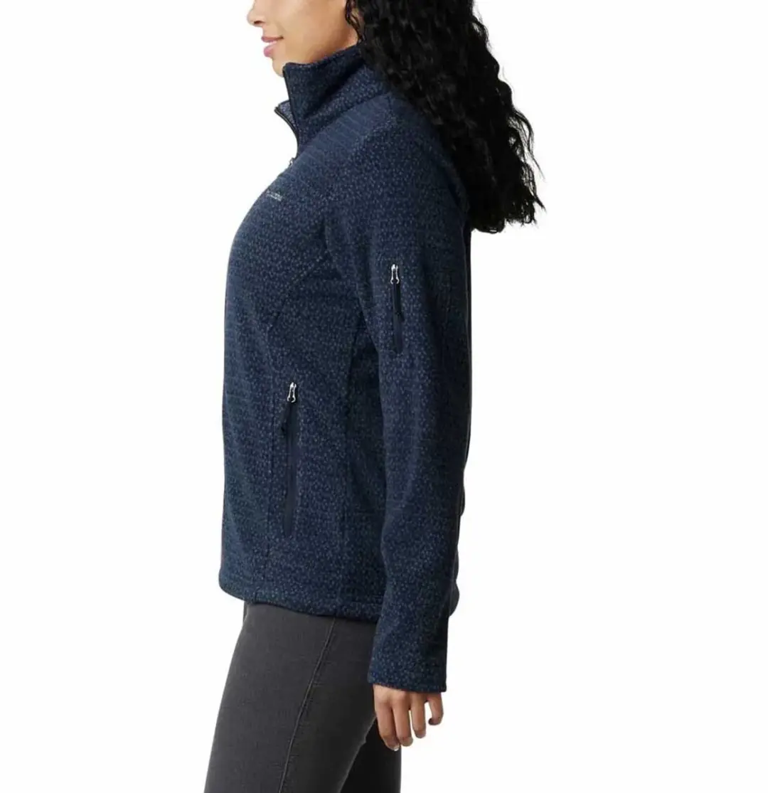 Columbia Fast Trek Printed Dames Jas - Dark Nocturnal - XS - afbeelding 3 van 5