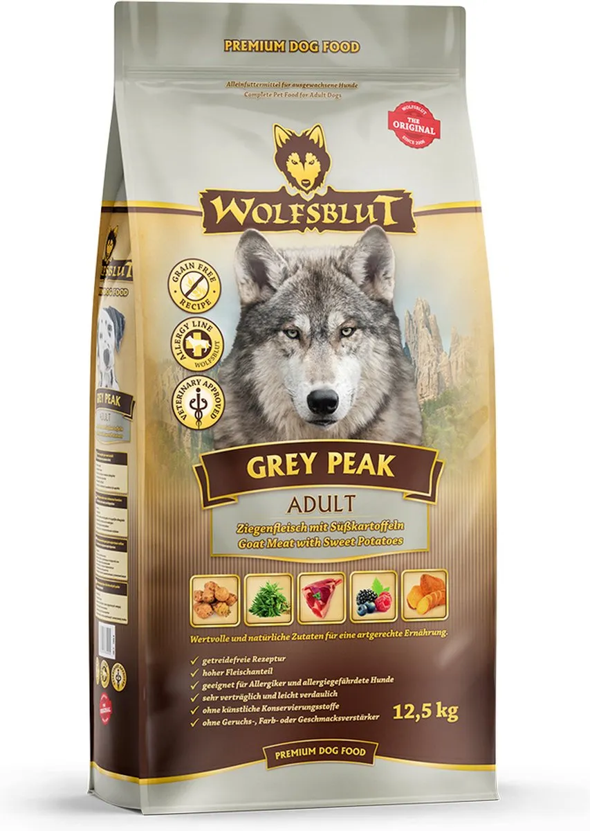 Wolfsblut Grey Peak Adult Hondenvoer 12,5 kg
