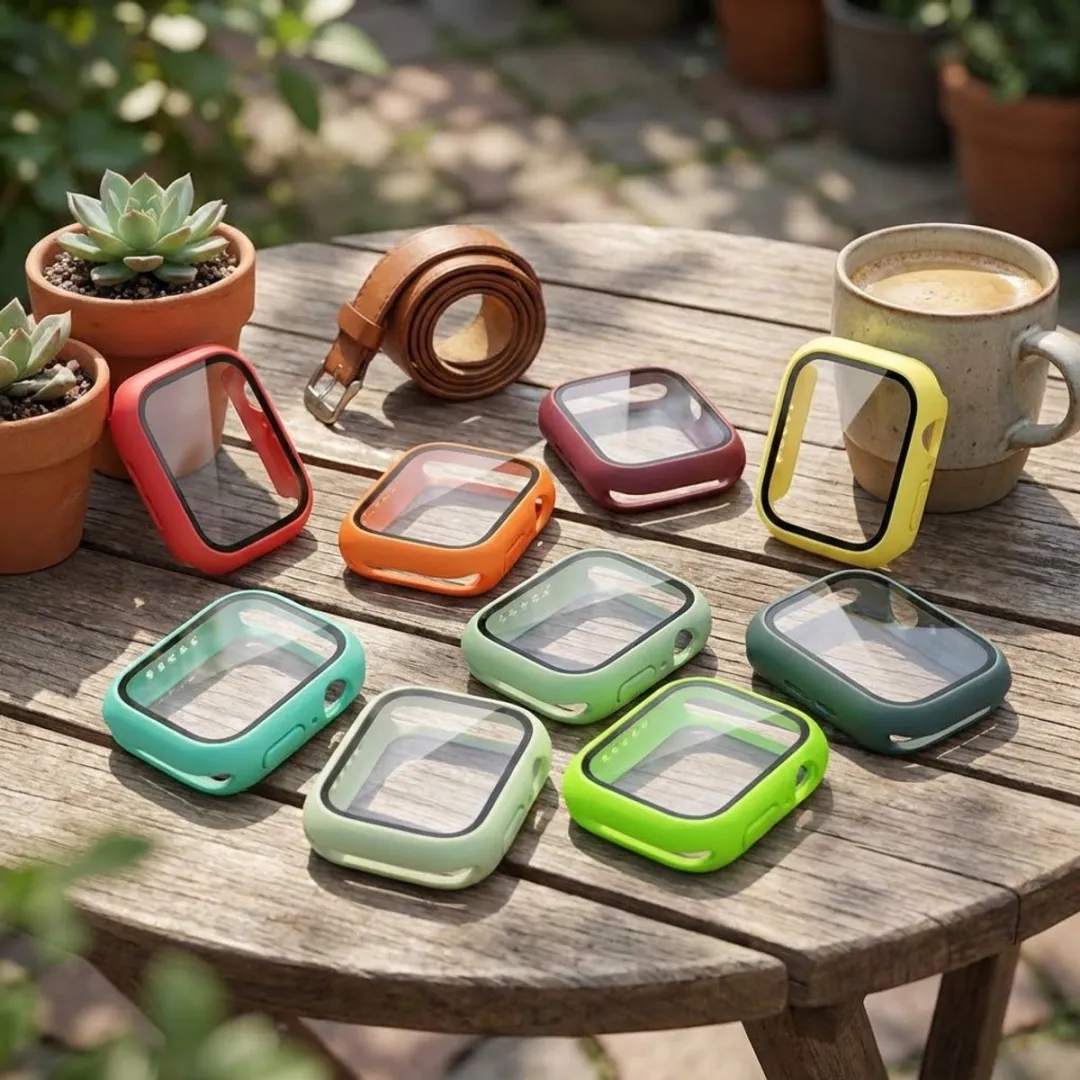 NUVEX Apple Watch 10 46mm Hoes met Glas - 8-delig Meerdere kleuren