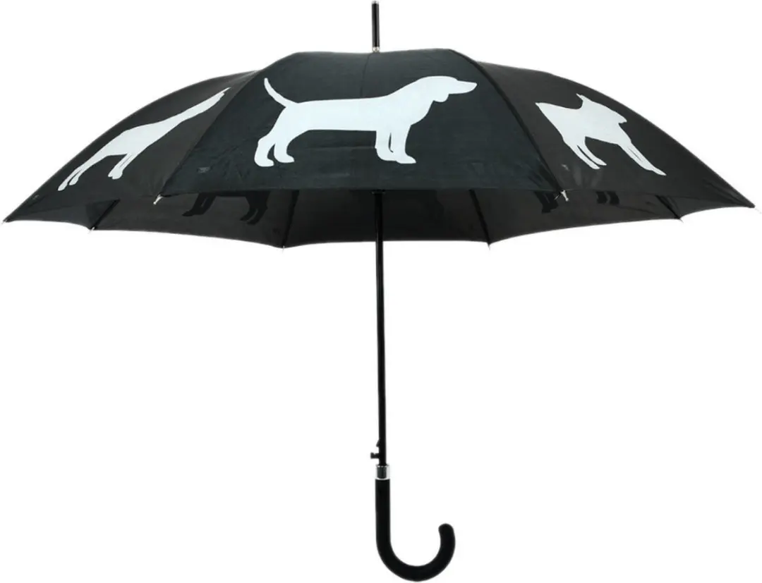 Paraplu honden reflecterend / zwart