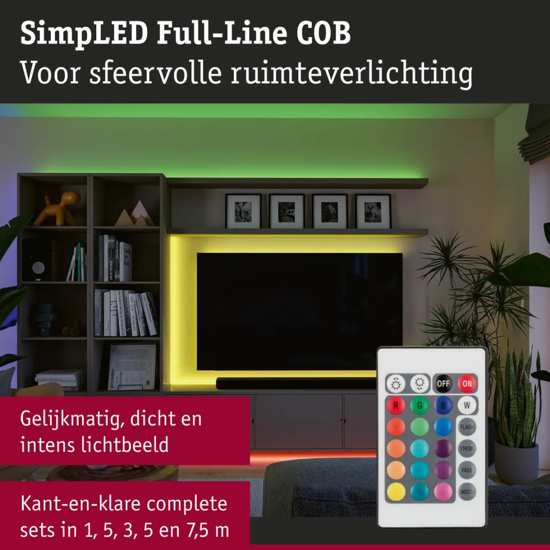 Paulmann SimpLED LED Strip Full-Line COB 7,5m RGB - 19,5W