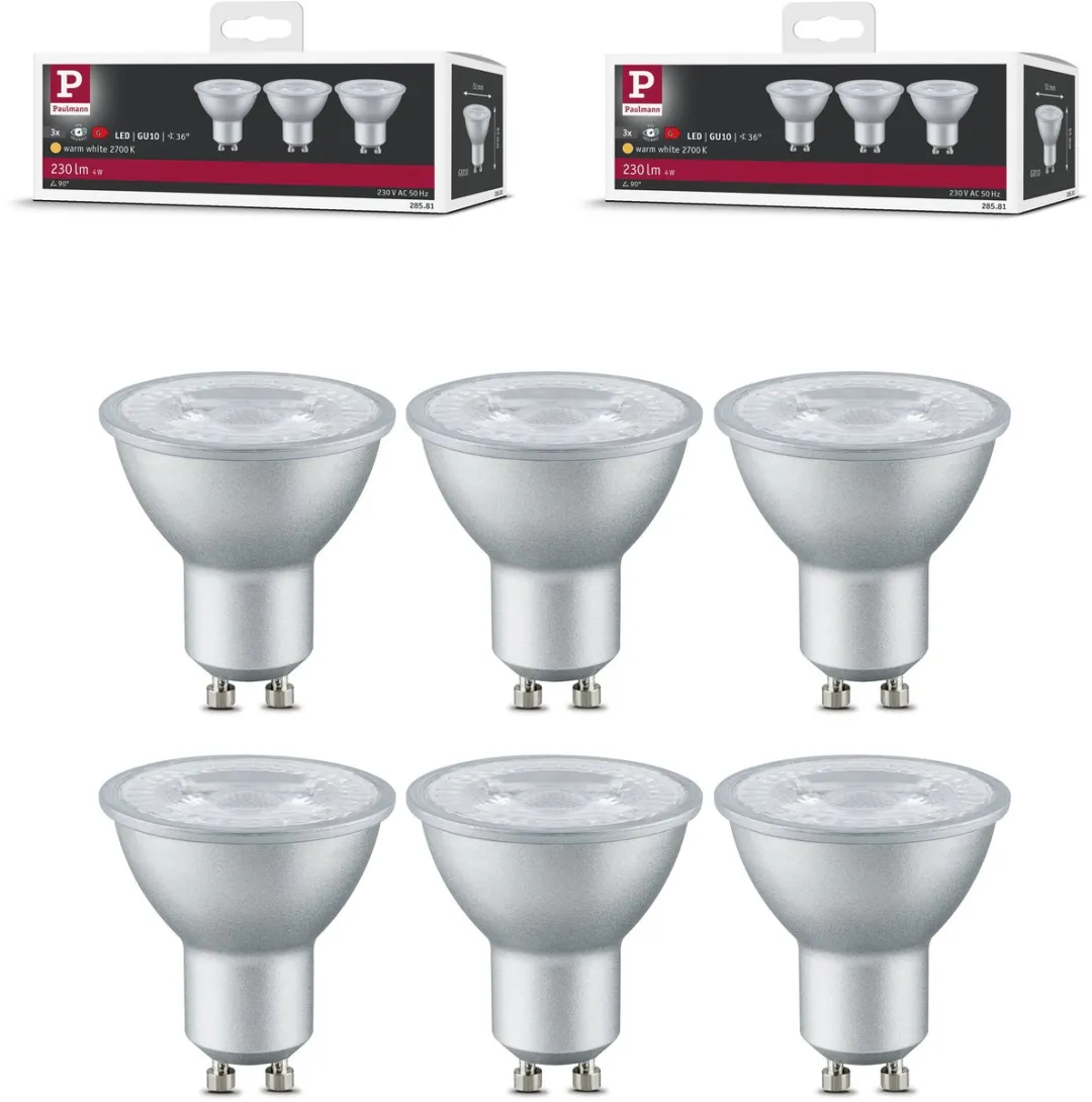 Paulmann LED Reflector GU10 Set 6x4W 2700K