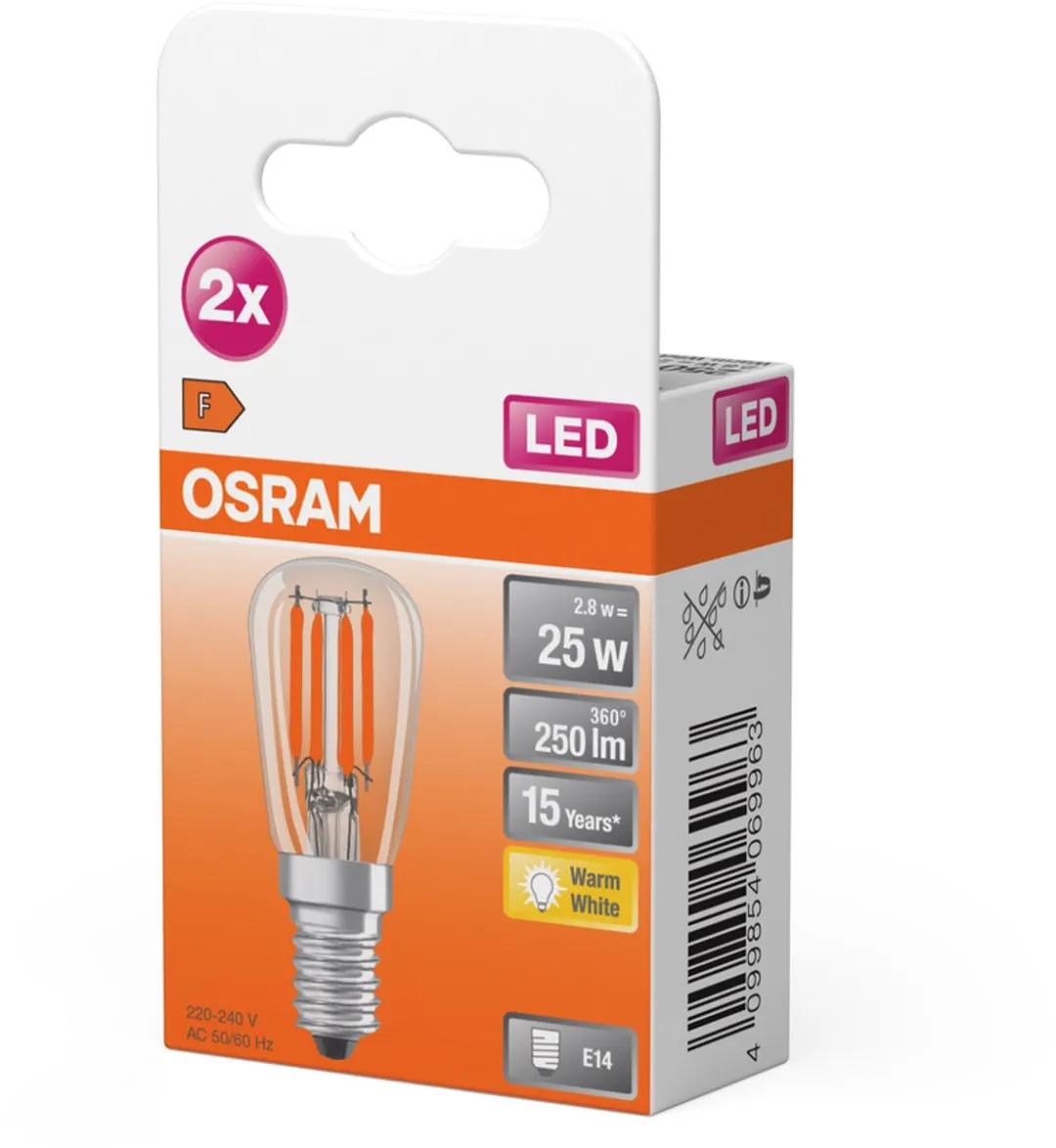 Osram Special T26 LED Lamp 2.8W 250lm - Warm Wit - afbeelding 6 van 6