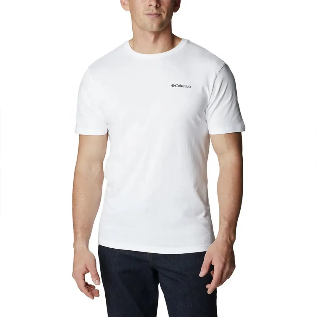 Columbia Barton Springs™ T-shirt Met Korte Mouwen Wit L Man