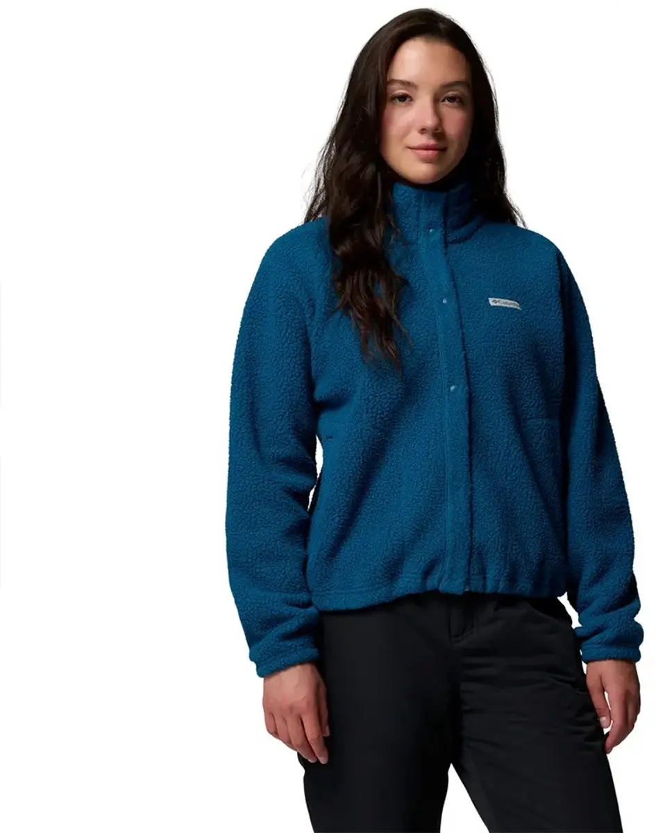 Columbia Jasper Ridge™ Pebbled Snap Fleece Met Volledige Rits Blauw S Vrouw