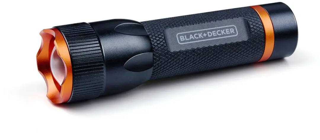 BLACK+DECKER LED Zaklamp 60 Lumen - 1W - Zwart/Oranje - afbeelding 2 van 6