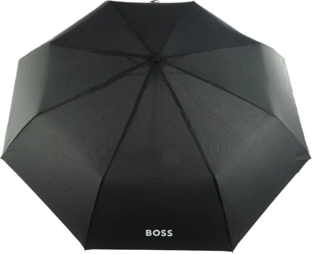 HUGO BOSS Iconic Mini Paraplu - 90cm - Zwart - afbeelding 2 van 6