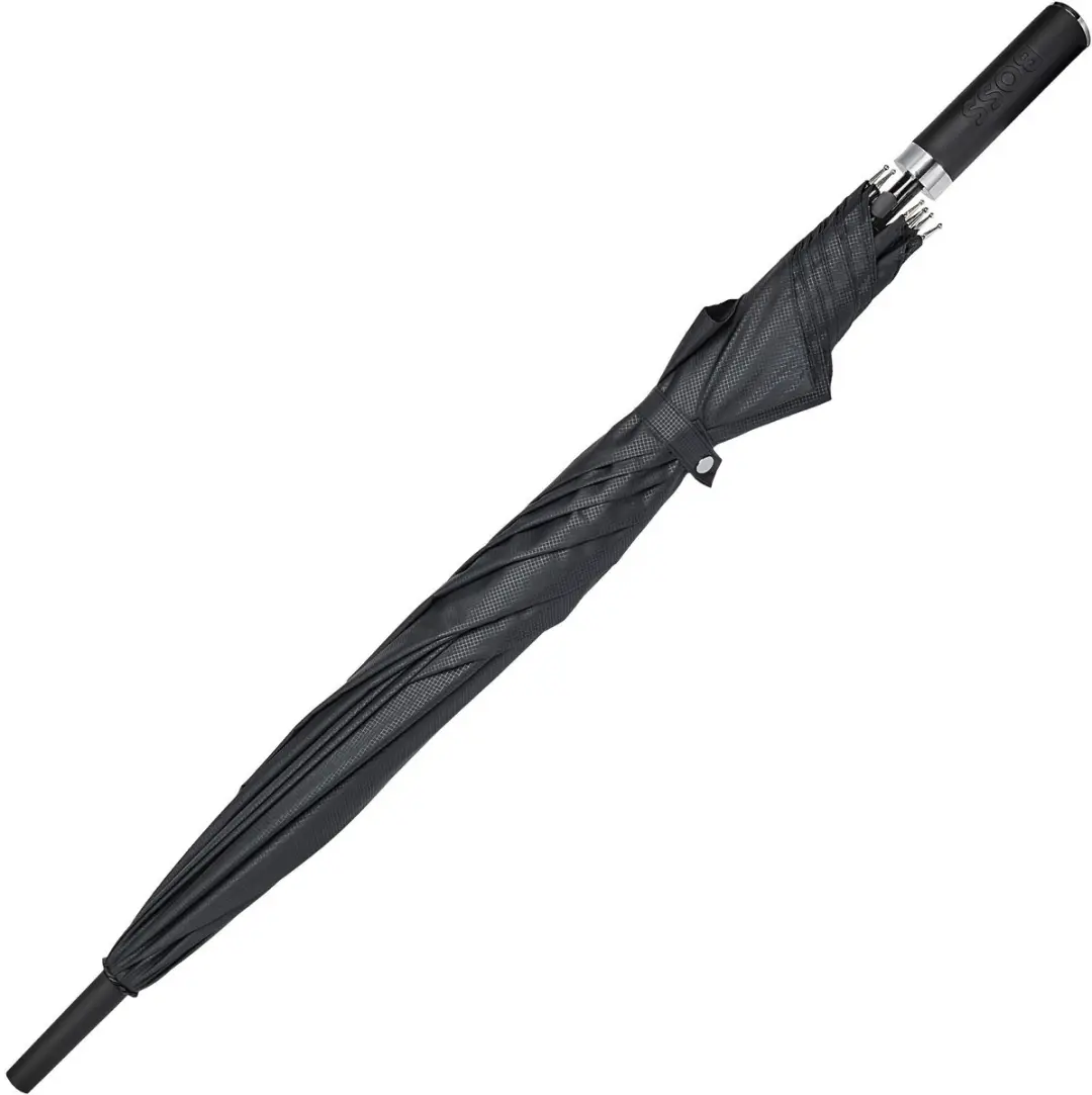 Hugo Boss Loop Umbrella Paraplu - 115cm - Zwart - afbeelding 4 van 6