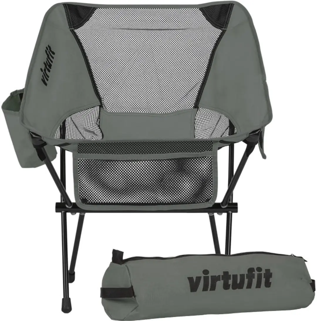 VirtuFit Camping Stoel Compact - Set van 2 - Grijs - afbeelding 6 van 6