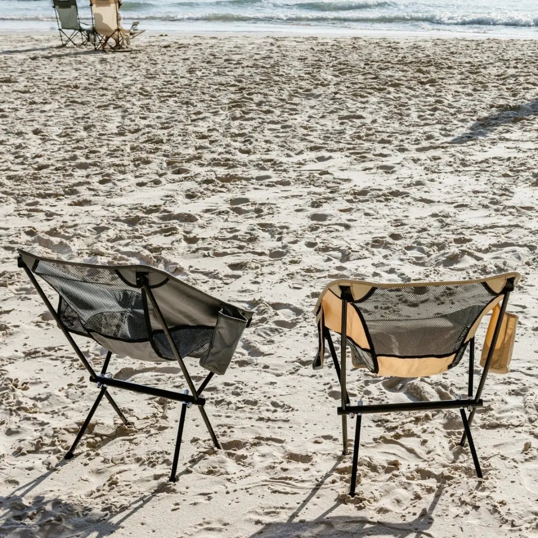 VirtuFit Camping Stoel Compact - Set van 2 - Grijs - afbeelding 2 van 6