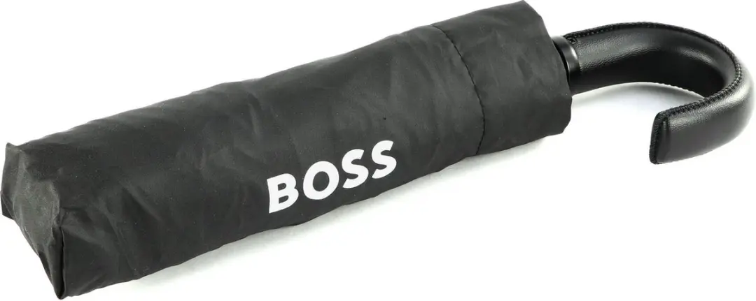HUGO BOSS Iconic Pocket Paraplu - 95cm - Zwart - afbeelding 3 van 6