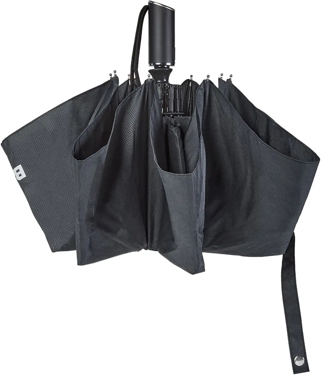 HUGO BOSS Loop Pocket Umbrella Paraplu - 100cm - Zwart - afbeelding 5 van 6