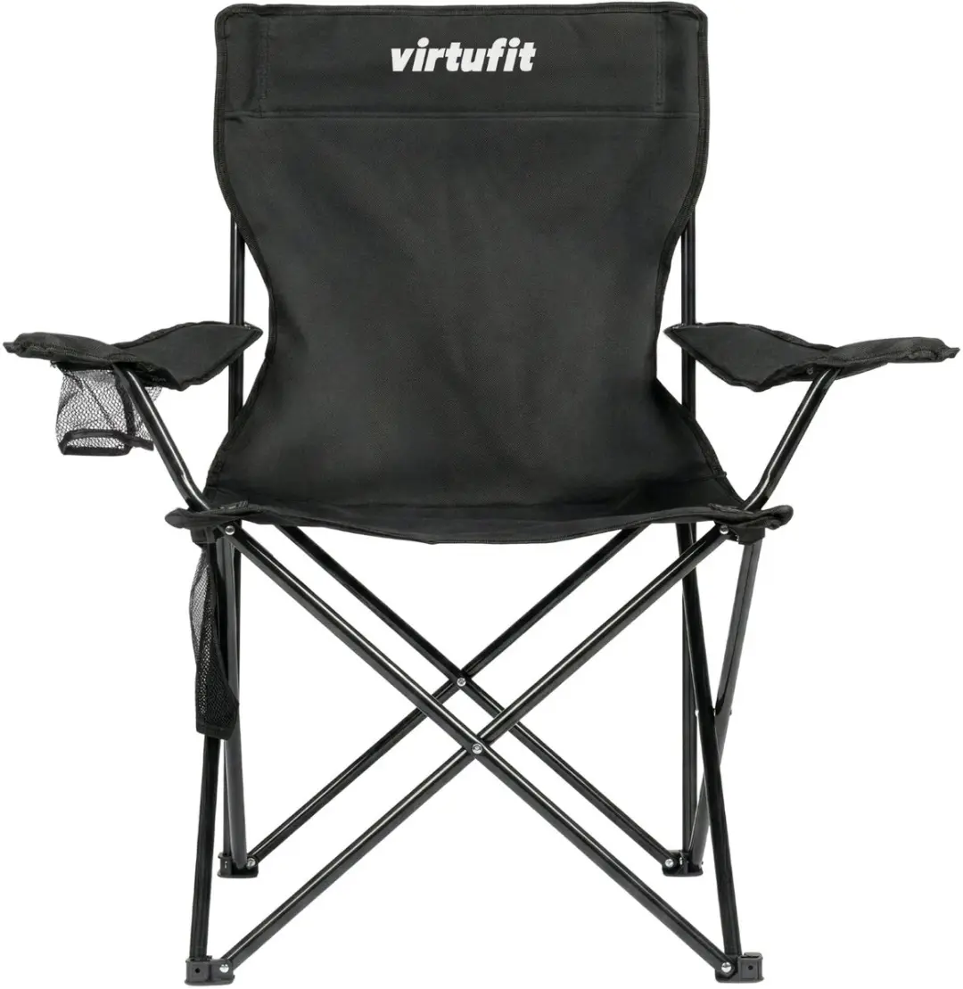 VirtuFit Opvouwbare Campingstoel - Set van 2 - Zwart - afbeelding 5 van 6