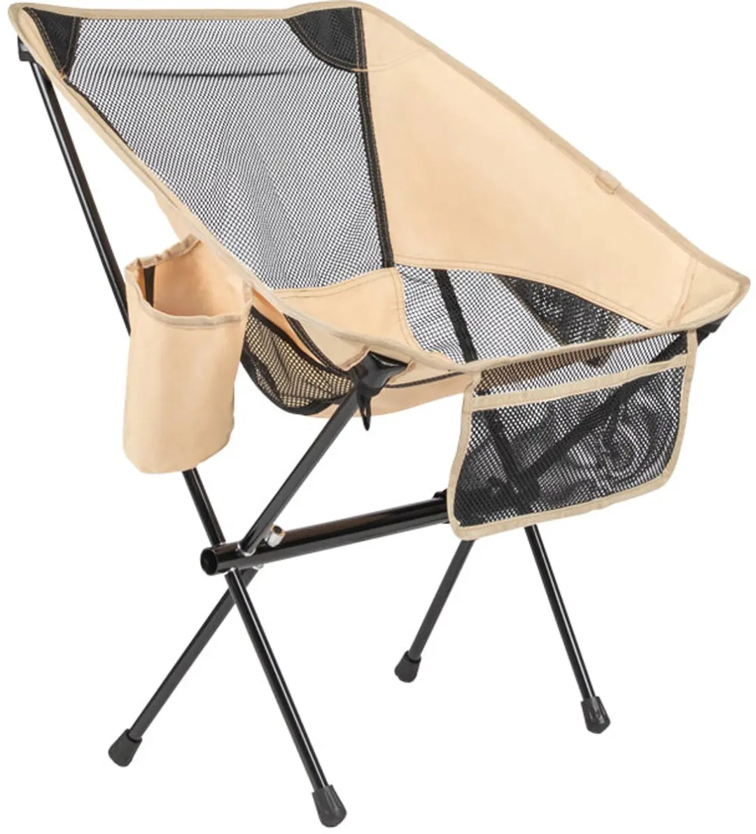 Virtufit Camping Stoel Compact - Set van 2 - Beige - afbeelding 6 van 6