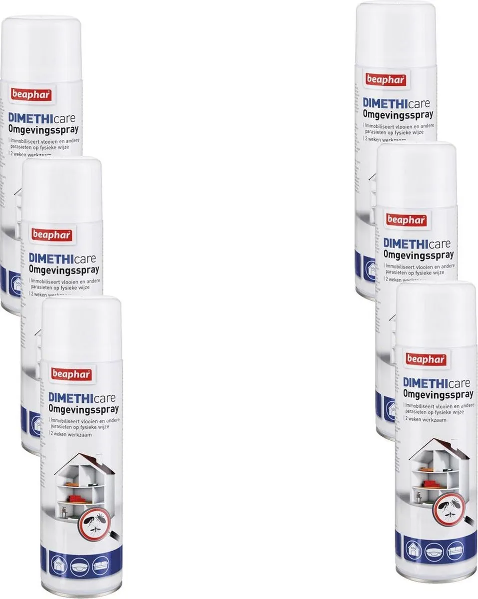 Beaphar Dimethicare Omgevingsspray 6x400ml