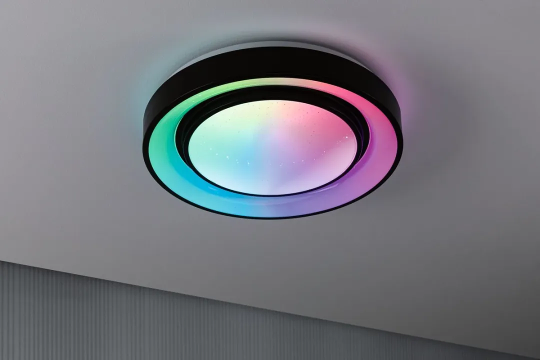 Paulmann Rainbow LED Plafondlamp 750lm RGBW - Zwart/Wit