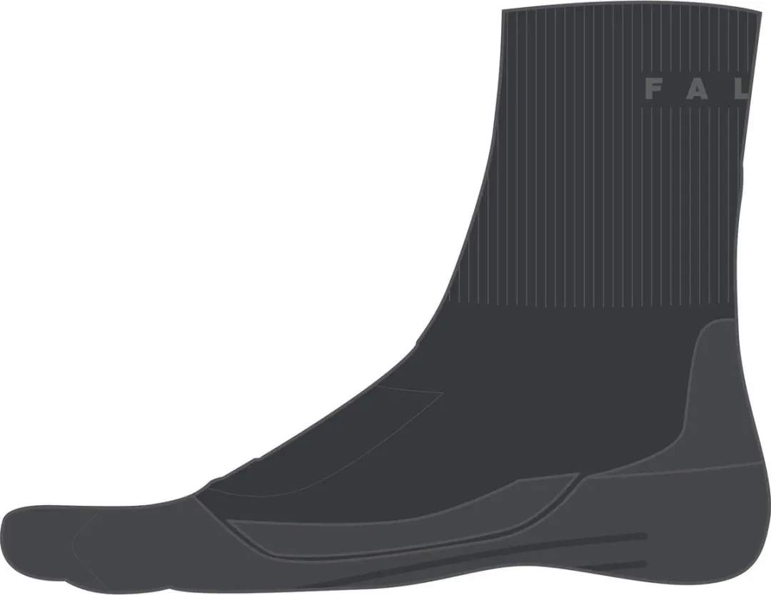 Falke TK2 Short Cool Wandelsokken Heren - Grijs 42-43 - afbeelding 3 van 6