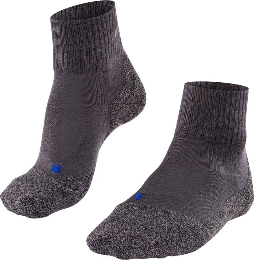 FALKE TK2 Cool Short anti-blaar dik lyocell functioneel materiaal wandelsokken dames grijs - maat 41-42