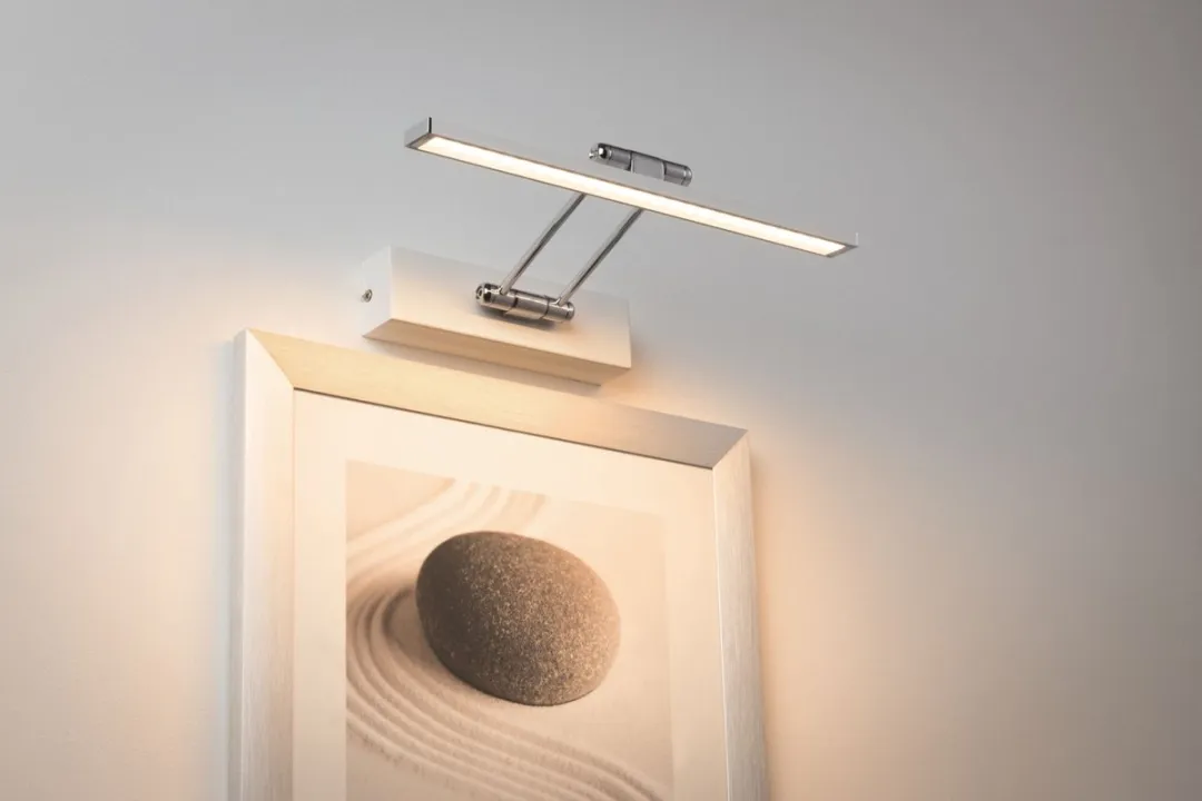 Paulmann Galeria LED Schilderijlamp Beam 2700K 450lm - Wit/Chroom