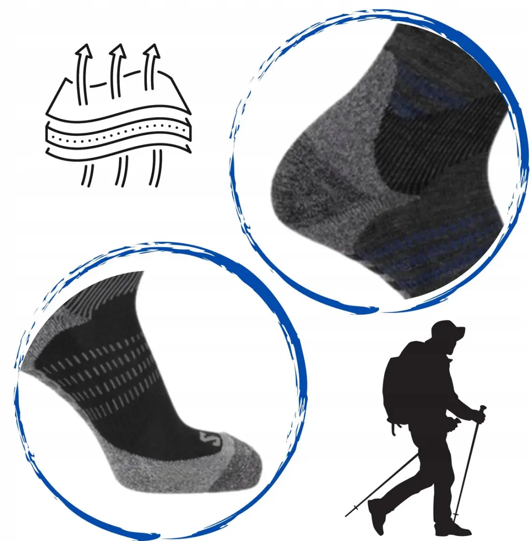 Salomon X Ultra Access Merino Wandelsokken - 2 Paar - afbeelding 3 van 6