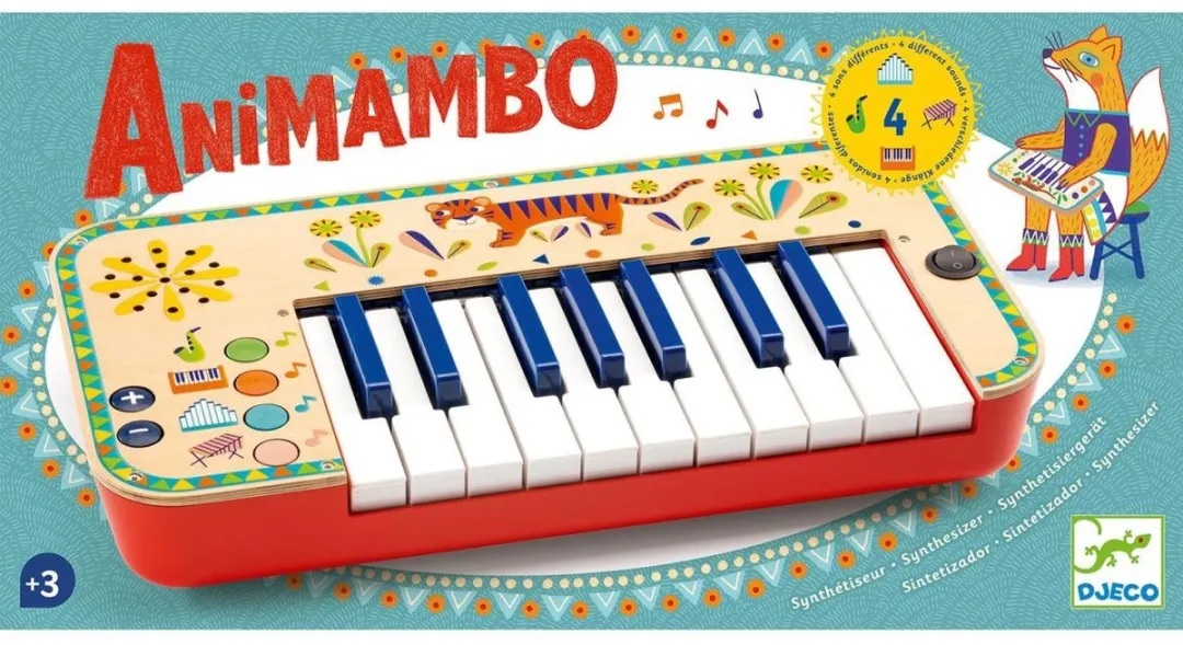 Djeco Animambo Synthesizer - 4x AA - Multi - afbeelding 3 van 6