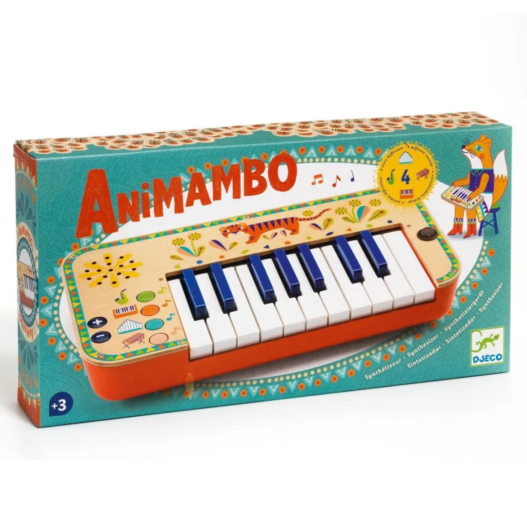 Djeco Animambo Synthesizer - 4x AA - Multi - afbeelding 6 van 6