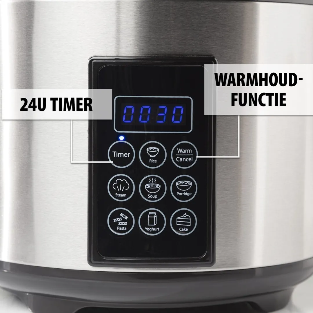 Tristar RK-6138 Rijstkoker Multicooker 900W - 2,2L - 12 Programma's