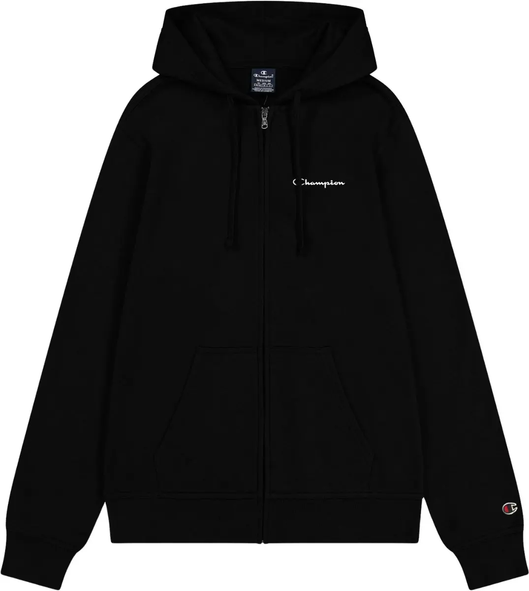Champion Full Zip Hoodie Heren - Zwart - S - afbeelding 2 van 4