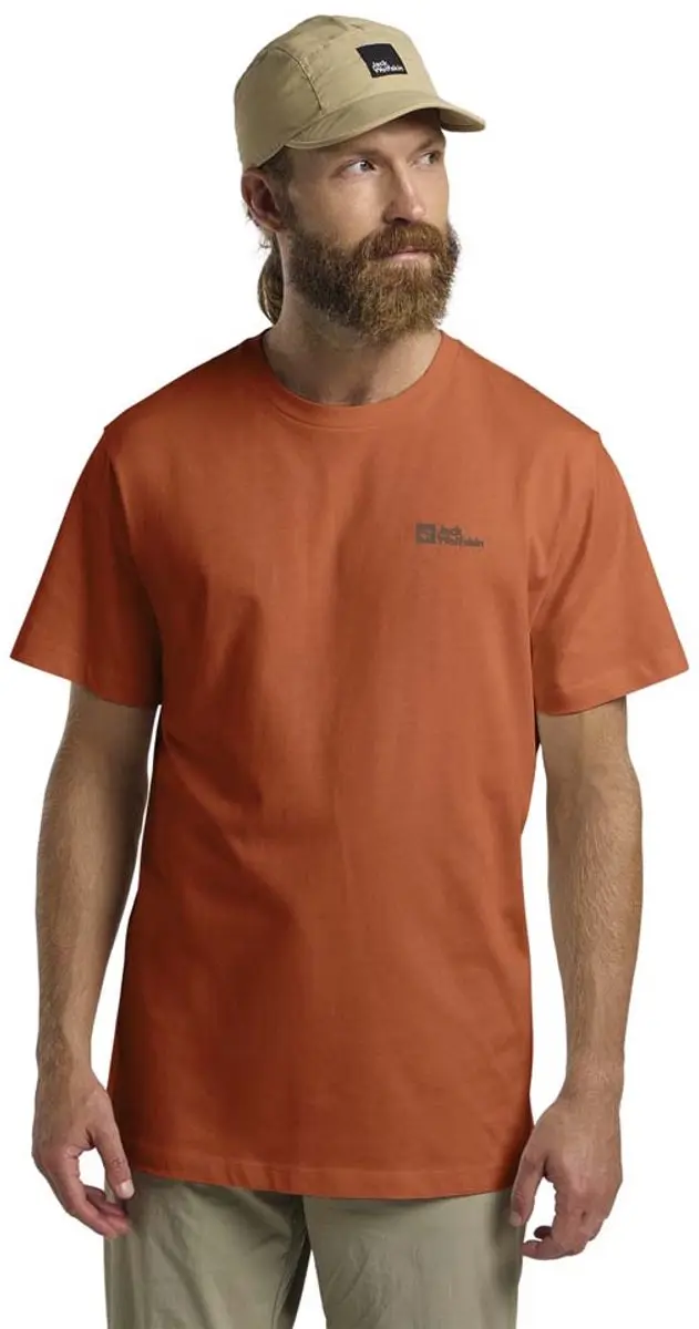 Jack Wolfskin Essential T-shirt Met Korte Mouwen Oranje L Man