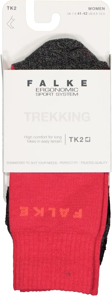 Falke TK2 Explore Wandelsokken Dames - Rood - 39-40 - afbeelding 2 van 6