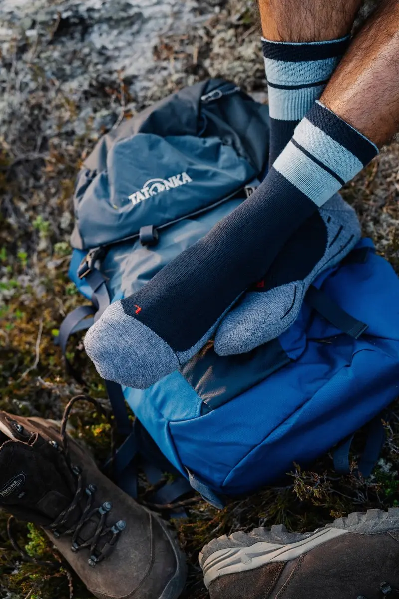 FALKE TK Stabilizing anti-blaar dik wol functioneel materiaal wandelsokken heren blauw - maat 44-45 - afbeelding 5 van 6