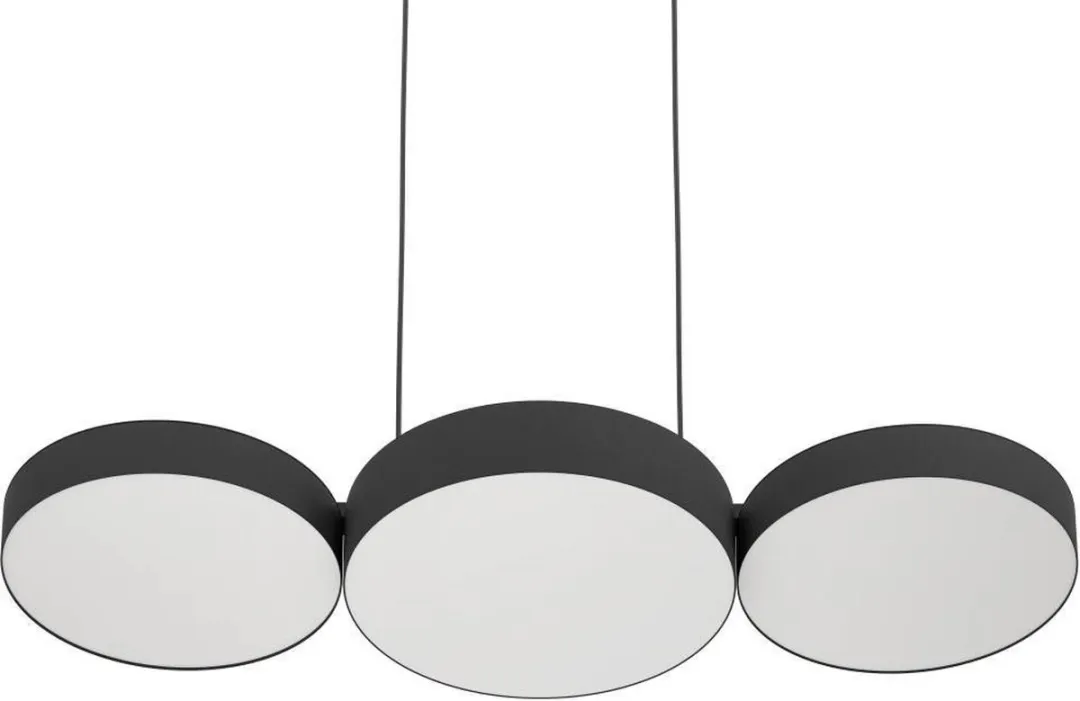 EGLO connect.z Barbano-Z Hanglamp - 82 cm - Zwart|Wit - Instelbaar RGB & wit licht - Dimbaar - Zigbee