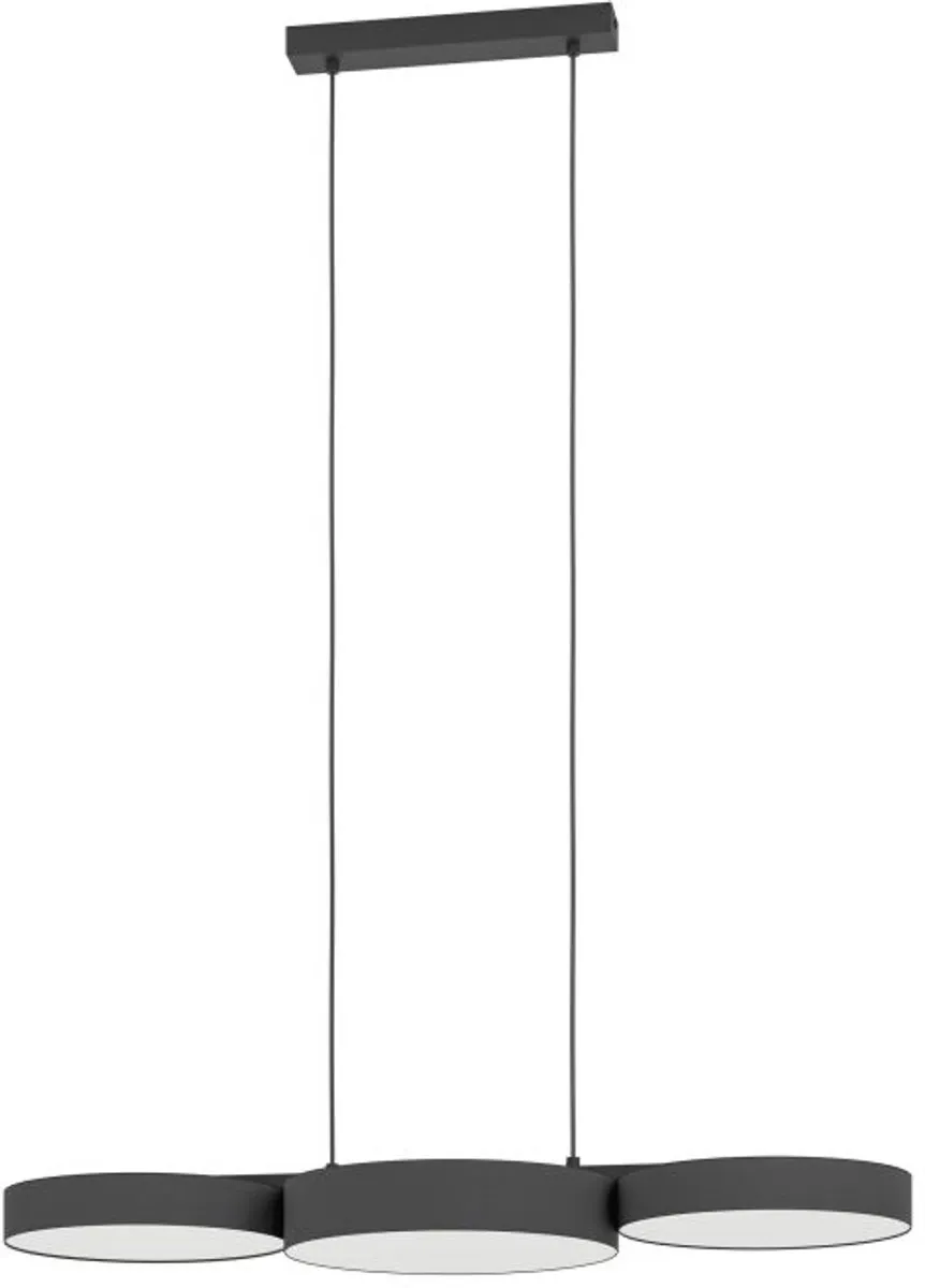 EGLO connect.z Barbano-Z Hanglamp - 82 cm - Zwart|Wit - Instelbaar RGB & wit licht - Dimbaar - Zigbee