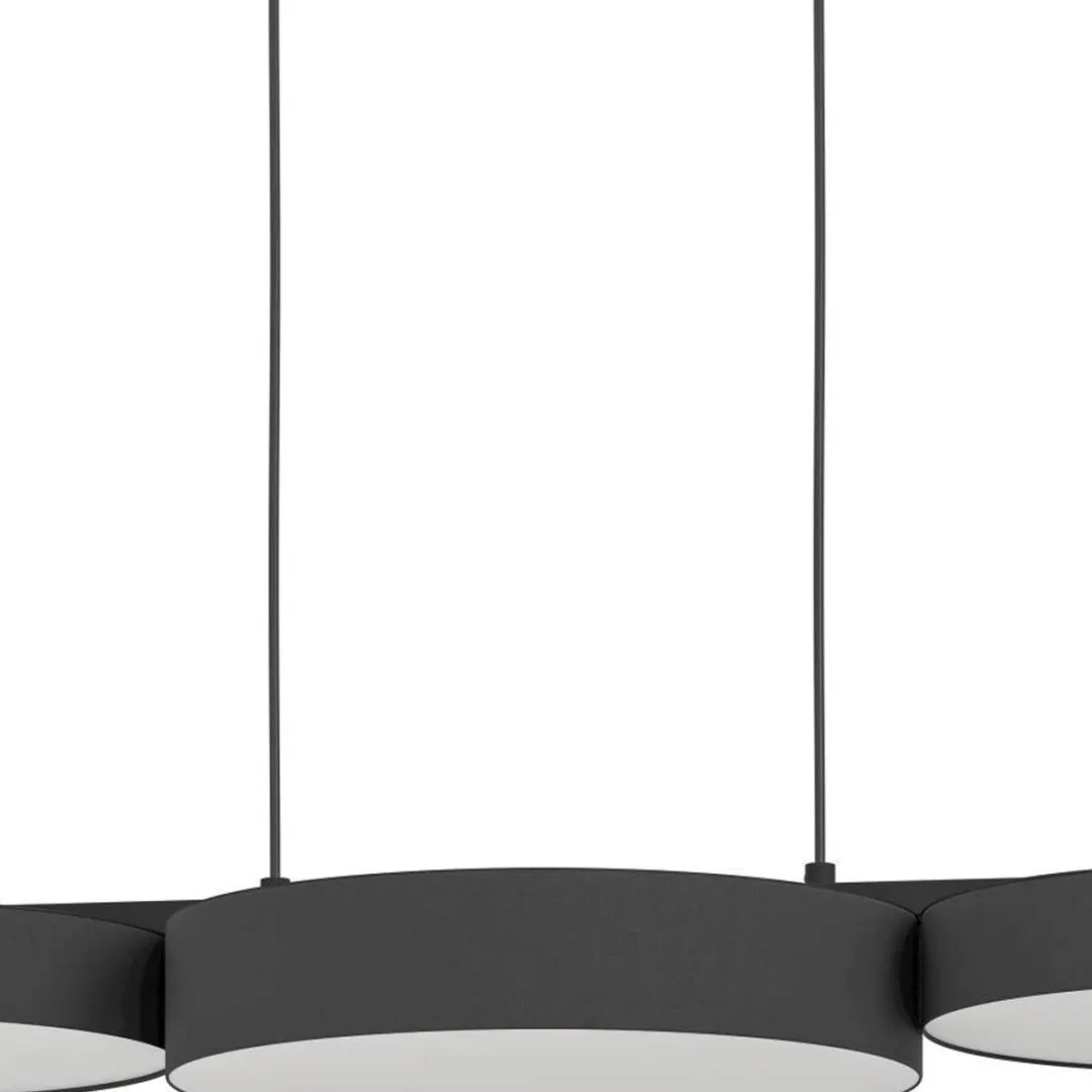 EGLO connect.z Barbano-Z Hanglamp - 82 cm - Zwart|Wit - Instelbaar RGB & wit licht - Dimbaar - Zigbee