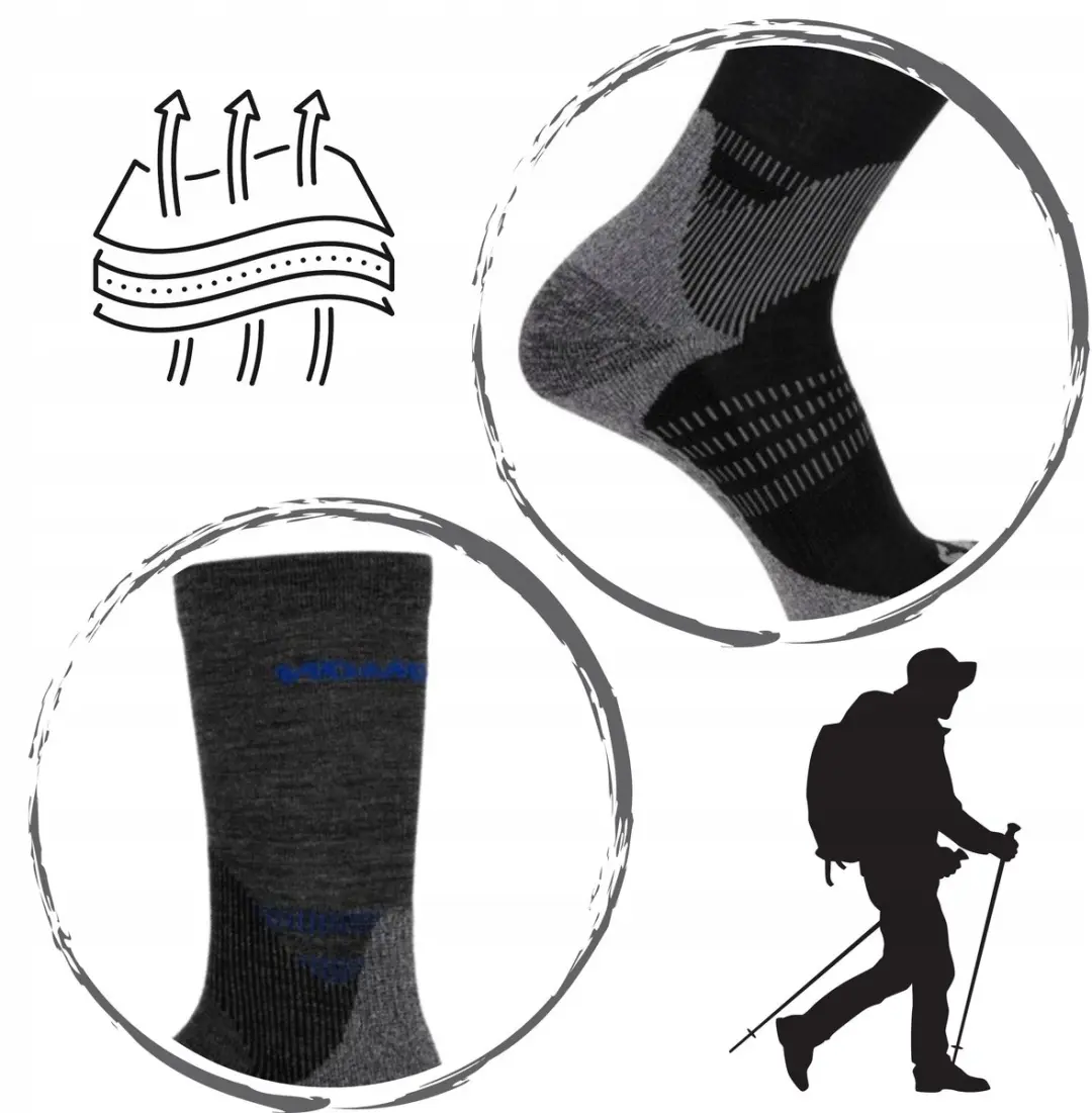 Salomon X Ultra Access Crew Sokken 2-Pack - Antraciet/Zwart - afbeelding 6 van 6