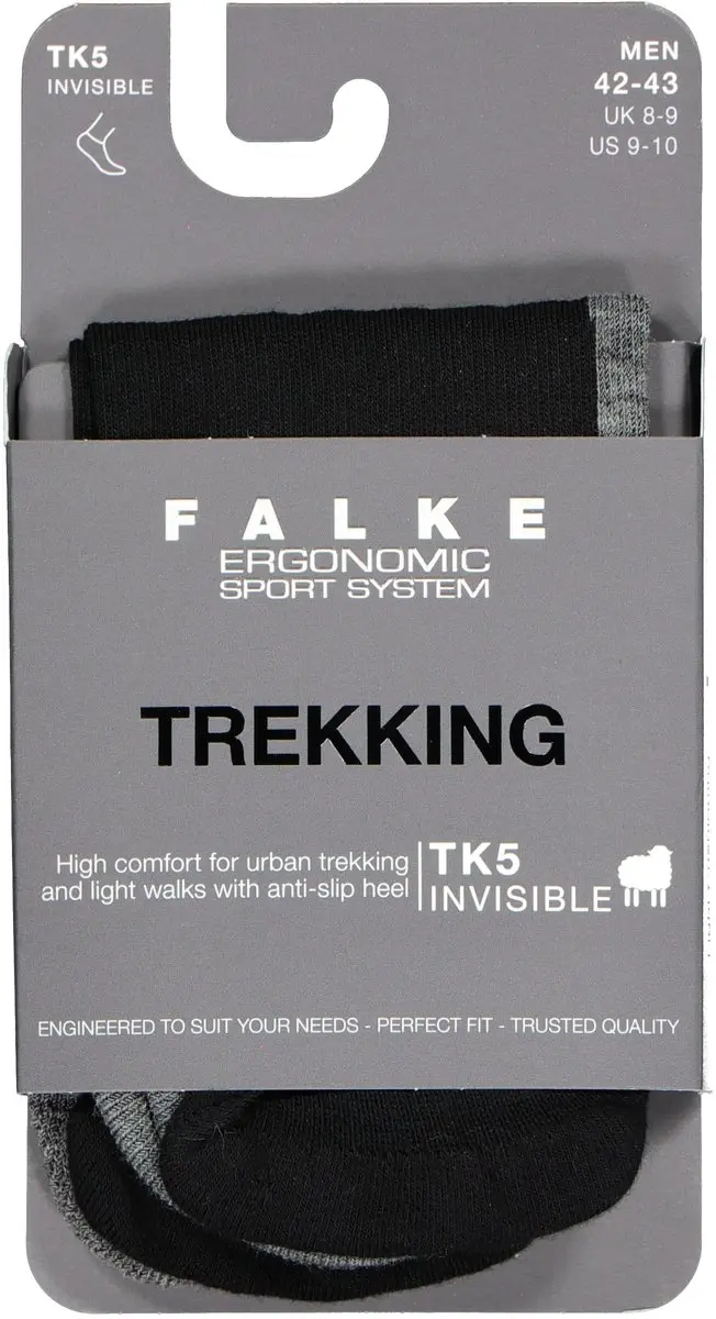 Falke TK5 Invisible Wandelsokken - Zwart 39-41 - afbeelding 3 van 6