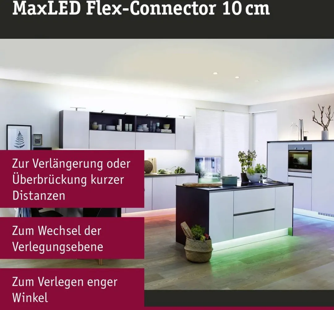 Paulmann MaxLED Verbindingskabel 10cm - Wit