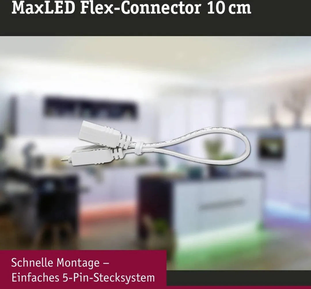 Paulmann MaxLED Verbindingskabel 10cm - Wit