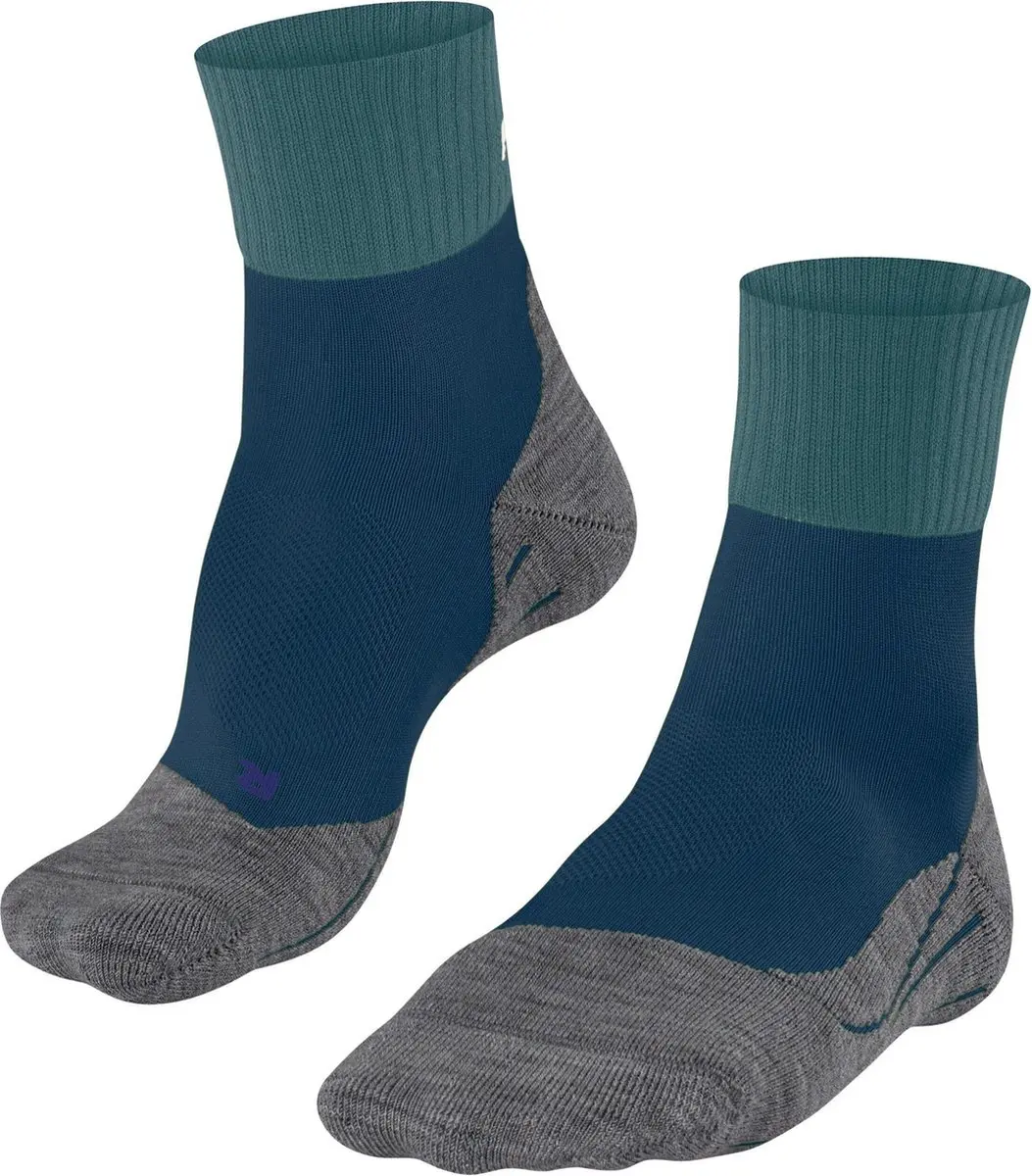 FALKE TK2 Cool Short Heren Wandel Sok 16154 7373 peacock 39-41